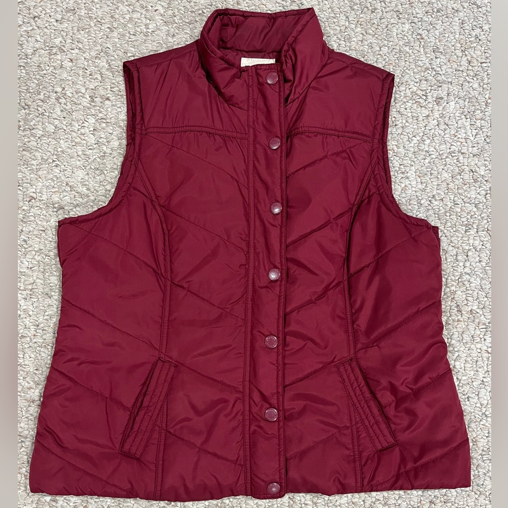 Sonoma Women’s Petite L Red Vest
